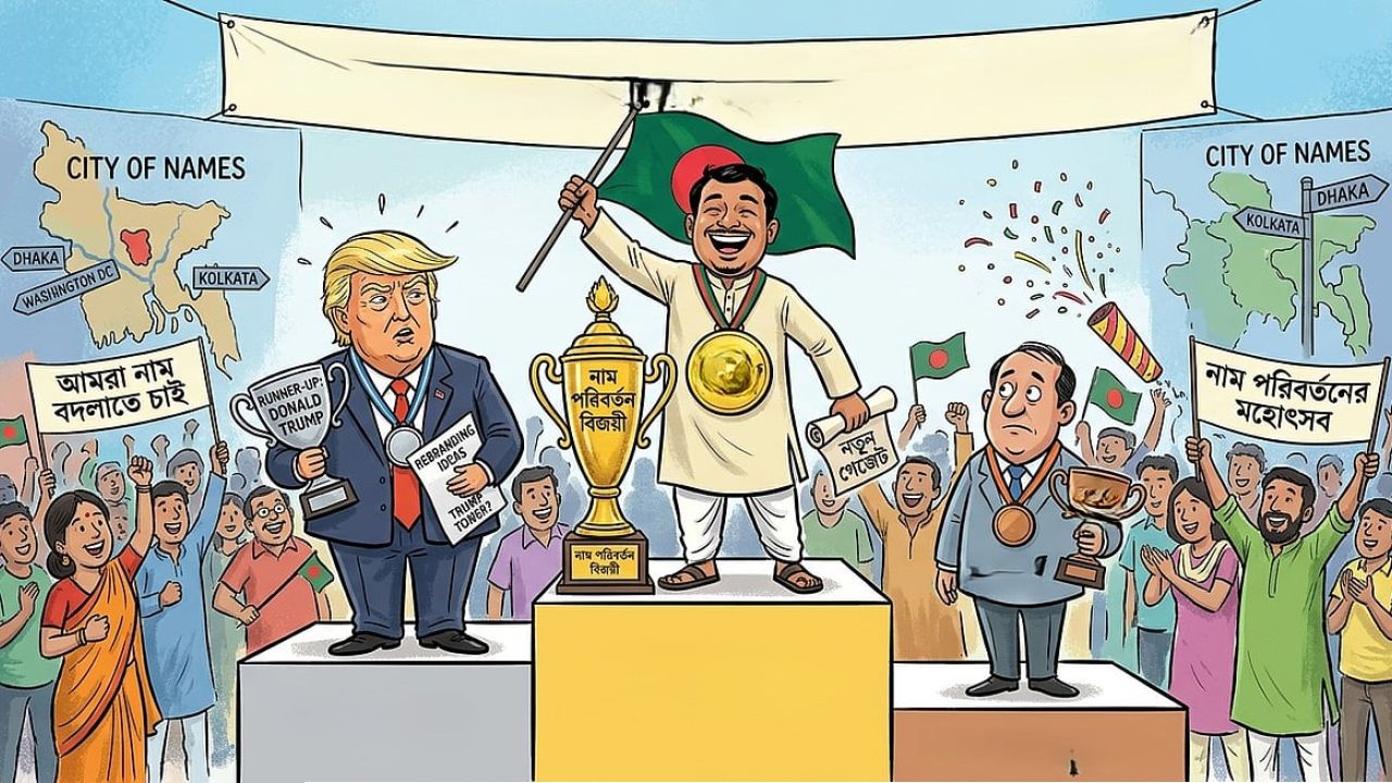 নাম বদলানোতে চ্যাম্পিয়ন বাংলাদেশ, রানার্সআপ ট্রাম্প