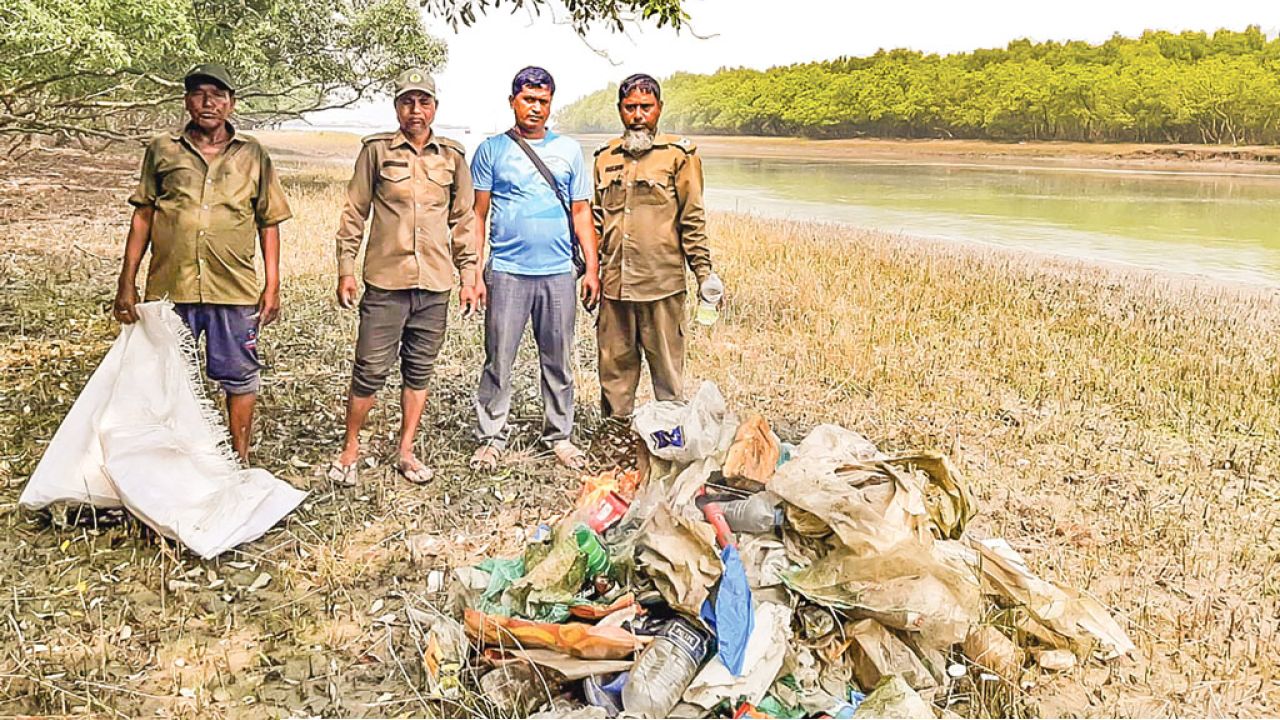 ঝুঁকিতে বনের পরিবেশ: প্লাস্টিকের চাপে সুন্দরবন